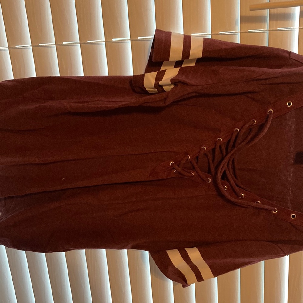 Red shirt with design